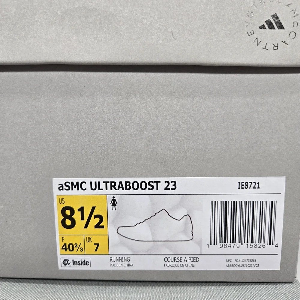 adidas Ultra Boost 23 by Stella Mccartney Clear Onix White Womens Shoes Size 8.5 - Picture 8 of 8